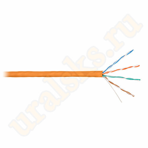 NKL 4101C-OR Кабель NIKOLAN U/UTP, 4 пары, Кат.5e, 24 AWG, внутренний, LSZH, 100м (Снят с производства)