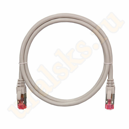 NMC-PC4SA55B-001-GY Коммутационный шнур NIKOMAX экранированный, категории 6А, PVC, 0.15м