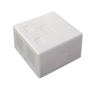 Корпус розетки для модуля Keystone Datarex, 2 порта, белый