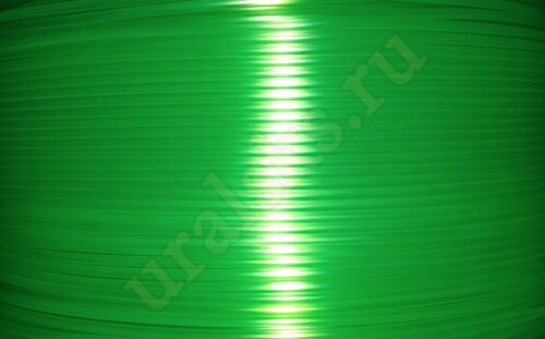 PET-g Пластик для 3Д печати, Зелёный флуоресцентный прозрачный 1.75мм