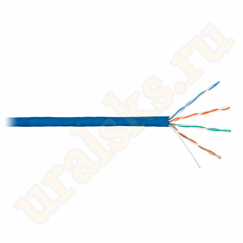 NKL 4100C-BL Кабель NIKOLAN U/UTP, 4 пары, Кат.5e, 24 AWG, внутренний, LSZH, 305м