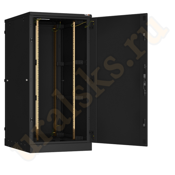 TFA-338010-MMMM-BK Напольный шкаф 19", 33U, металлические двери и боковые стенки Ш800хВ1660хГ1000мм, в разобранном виде, черный