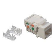 Розеточный модуль Keystone Datarex кат.5e, UTP, 1xRJ45, T568A/B, белый