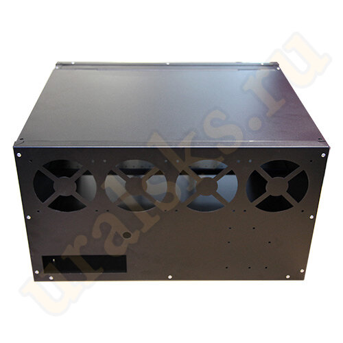 Корпус для майнинг фермы 6U (535х440х300мм) до 9 видеокарт Корпус для майнинг фермы 6U (535х440х300мм) до 9 видеокарт