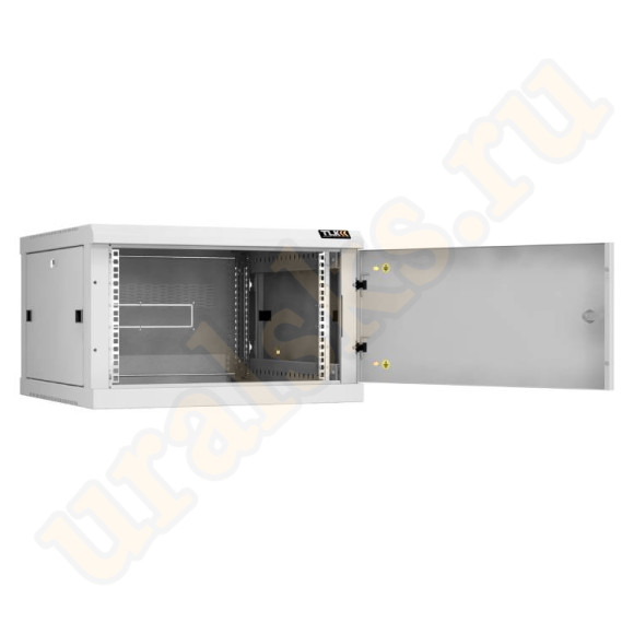 TWC-066060-R-M-GY Настенный разборный шкаф TLK 19", 6U, металлическая дверь, Ш600хВ370хГ600мм, 2 пары монтажных направляющих, серый TWC-066060-R-M-GY Настенный разборный шкаф TLK 19", 6U, металлическая дверь, Ш600хВ370хГ600мм, 2 пары монтажных направляющих, серый