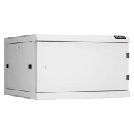 Настенный разборный шкаф TLK 19", 6U, металлическая дверь, Ш600хВ370хГ600мм, 2 пары монтажных направляющих, серый Настенный разборный шкаф TLK 19", 6U, металлическая дверь, Ш600хВ370хГ600мм, 2 пары монтажных направляющих, серый