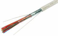 Cabeus FTP-10P-Cat.3-IN Кабель витая пара экранированная FTP (F/UTP), категория 3, 10 пар (24 AWG), одножильный (solid), PVC (цена за 1м) Cabeus FTP-10P-Cat.3-IN Кабель витая пара экранированная FTP (F/UTP), категория 3, 10 пар (24 AWG), одножильный (solid), PVC (цена за 1м)