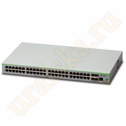 AT-FS980M/52-50 Коммутатор 48 x 10/100T ports and 4 x 100/1000X SFP (2 for Stacking), Fixed AC power supply, EU Power Cord