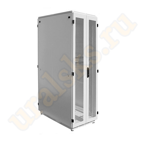ШТК-М-42.6.10-48АА Шкаф серверный напольный 42U (600x1000) дверь перфорированная, задние двойные перф.