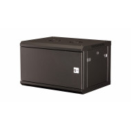 Шкаф 19" телекоммуникационный настенный, 6U 368х600х450 мм, дверь металл, черный Шкаф 19" телекоммуникационный настенный, 6U 368х600х450 мм, дверь металл, черный