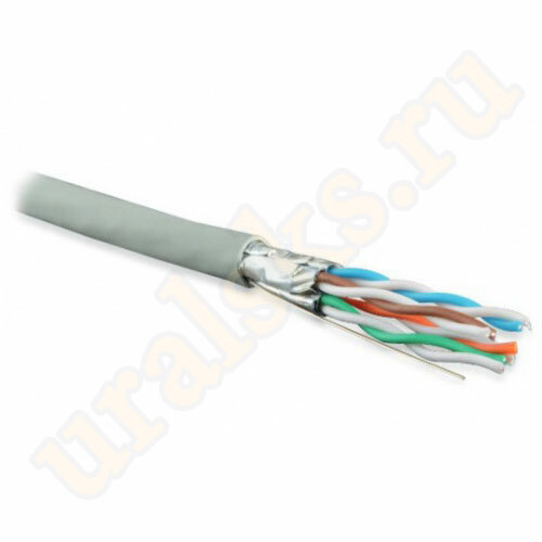 DR-140102 Кабель кат. 5е, 4 пары F/UTP, 24AWG, LSZH нг(А)-HF, серый, катушка 305 м DR-140102 Кабель кат. 5е, 4 пары F/UTP, 24AWG, LSZH нг(А)-HF, серый, катушка 305 м