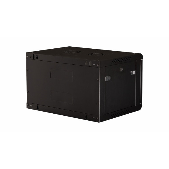 DR-651001 Шкаф 19" телекоммуникационный настенный, 6U 368х600х450 мм, дверь перфорация, черный DR-651001 Шкаф 19" телекоммуникационный настенный, 6U 368х600х450 мм, дверь перфорация, черный
