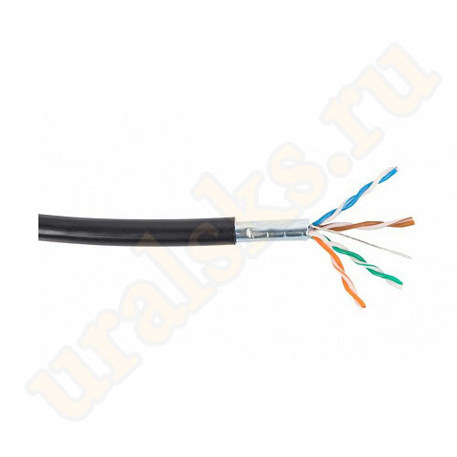 DR-140103 Кабель кат. 5е, 4 пары F/UTP PE, 24AWG, черный, внешний, катушка 305 м DR-140103 Кабель кат. 5е, 4 пары F/UTP PE, 24AWG, черный, внешний, катушка 305 м