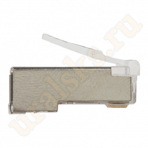 DR-3005 Коннектор (вилка) FTP кат.6 8P8C универсальная, 15U", 3 зубца, упак 100 шт