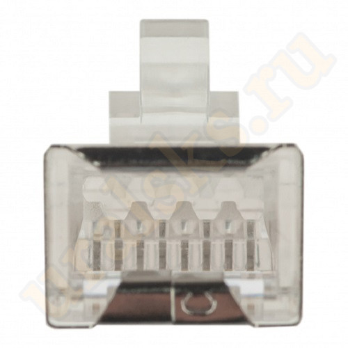 DR-3005 Коннектор (вилка) FTP кат.6 8P8C универсальная, 15U", 3 зубца, упак 100 шт