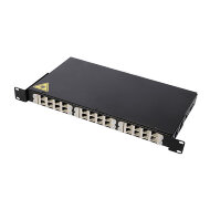 Оптический кросс ЦМО 19", 1U, до 24 портов, цвет черный