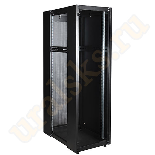 DR-721511 Шкаф напольный Datarex 19", 42U 600х800, передняя дверь перфорация, задняя стенка перфорированная, черный