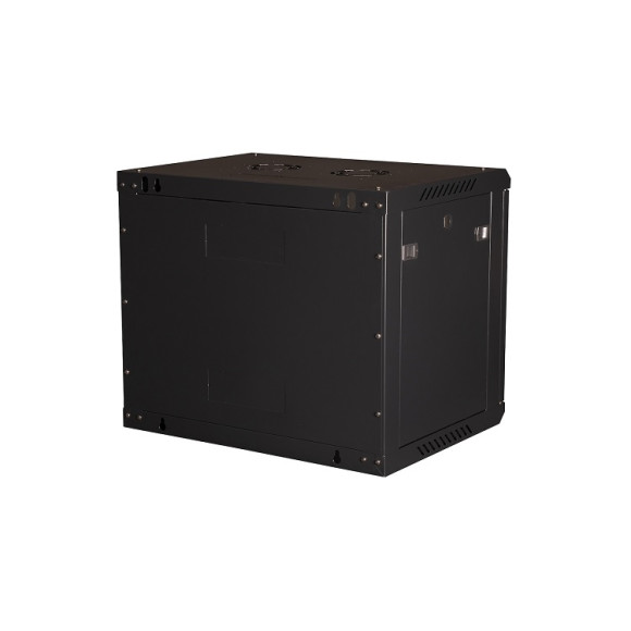 DR-642001 Шкаф 19" телекоммуникационный настенный, 9U 501х600х450 мм, дверь металл, черный