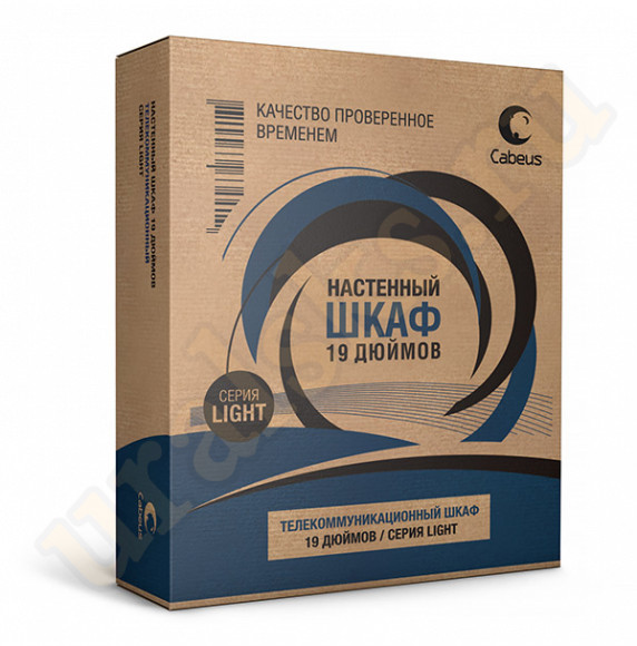 WSC-05D-4U55/45m-BK Шкаф телекоммуникационный настенный 19" 4U, серия LIGHT разборный, дверь металл, цвет черный