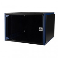 Настенный шкаф 19", 4U 600х450, дверь стекло, чёрный (Снят с производства) Настенный шкаф 19", 4U 600х450, дверь стекло, чёрный (Снят с производства)