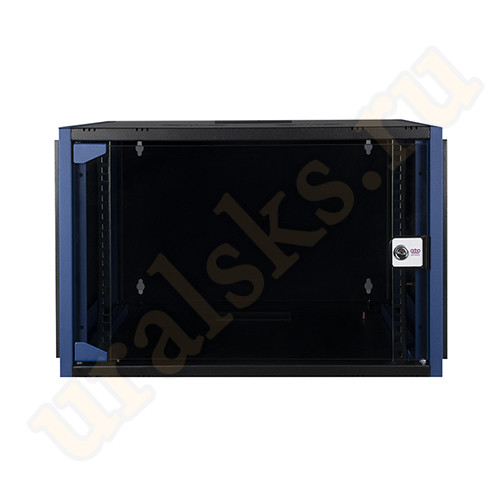 DR-600511 Настенный шкаф 19", 4U 600х450, дверь стекло, чёрный