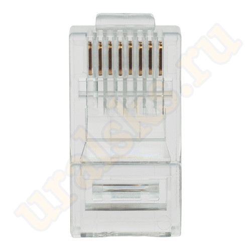 DR-3003 Коннектор (вилка) UTP кат.6 8P8C универсальная, 15U", 3 зубца, упак 100 шт