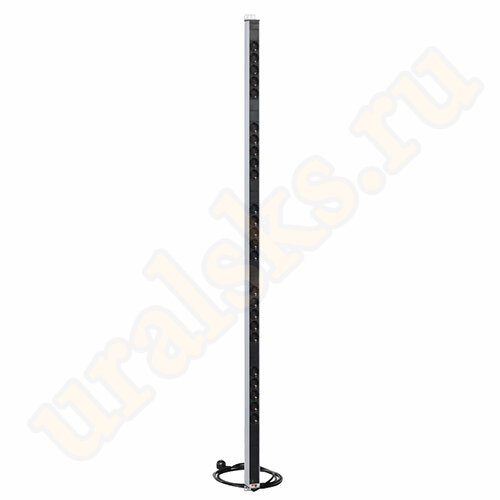 Вертикальный блок розеток R-16-25S-I-1820-3 с инд., 25 Schuko, 16A, алюм., 42-48U, шнур 3 м.