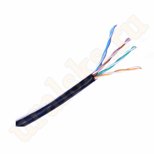 DR-141003 Кабель кат.6, 4 пары U/UTP, 23AWG, РЕ, черный, внешний, катушка 500 м DR-141003 Кабель кат.6, 4 пары U/UTP, 23AWG, РЕ, черный, внешний, катушка 500 м