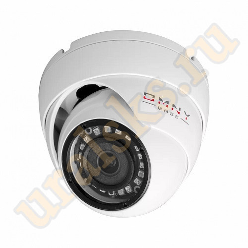 OMNY BASE miniDome5E-U IP камера миникупольная 5Мп (2592x1944) 15к/с, 2.8мм, F1.8, 802.3af A/B, 12±1В DC, ИК до 25м, встр. микр, DWDR, USB2.0