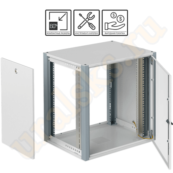 WP 6409.710 Шкаф настенный 9U SYSMATRIX WP (600x450мм) дверь стекло WP 6409.710 Шкаф настенный 9U SYSMATRIX WP (600x450мм) дверь стекло