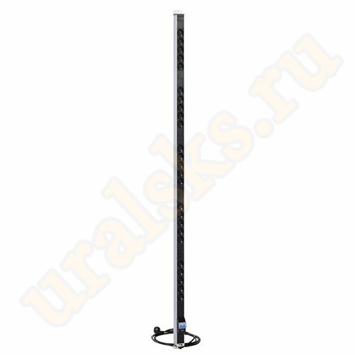 Вертикальный блок розеток R-16-25S-A-1820-3 с авт. 16А, 25 Schuko, 16A, алюм., 42-48U, шнур 3 м.