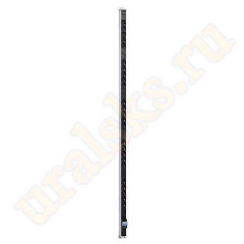 Вертикальный блок розеток R-16-25S-A-1820-K с авт. 16А, 25 Schuko, 16A, алюм., 42-48U, колодка