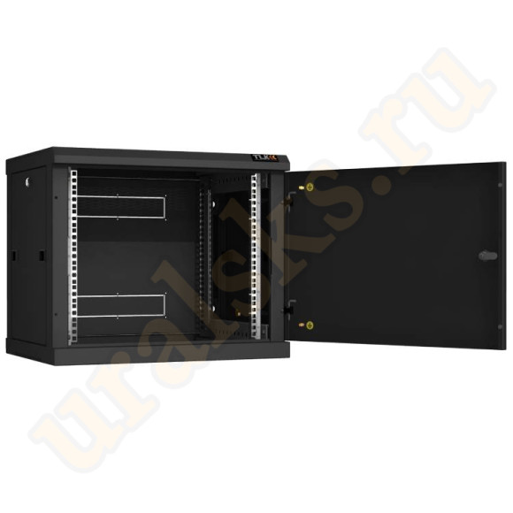 TWC-096060-R-M-BK Настенный разборный шкаф TLK 19", 9U, металлическая дверь, Ш600хВ503хГ600мм, 2 пары монтажных направляющих, черный TWC-096060-R-M-BK Настенный разборный шкаф TLK 19", 9U, металлическая дверь, Ш600хВ503хГ600мм, 2 пары монтажных направляющих, черный