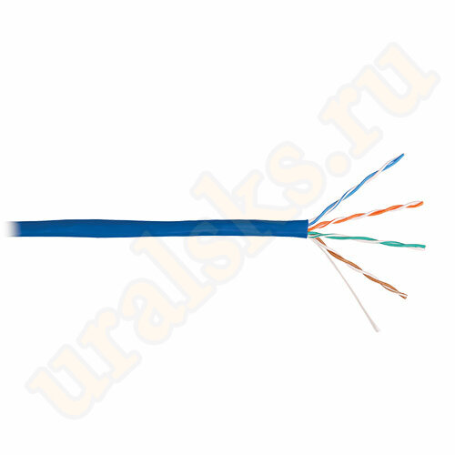 NKL 4100A-BL Кабель NIKOLAN U/UTP, 4 пары, Кат.5e, 24 AWG, внутренний, PVC, 305м