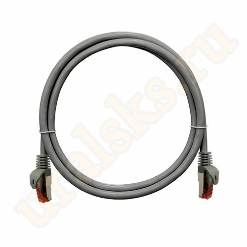 NMC-PC4SA55B-ES-010-C-GY Коммутационный шнур NIKOMAX экранированный, категории 6A, LSZH, 1м