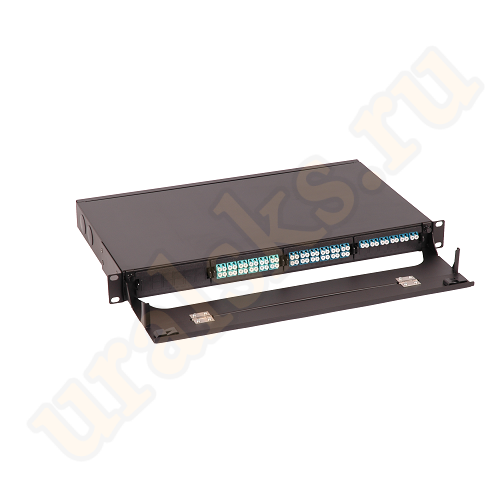 LAN-FOBM-4MCS-1U Бокс 19" на 4 кассеты MPO, 1U, черный Lanmaster