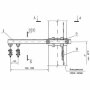 Узел подвески 411307-ТМП-105 двух ВОК на железобетонных опорах КС, кронштейн удлинённый с кольцом