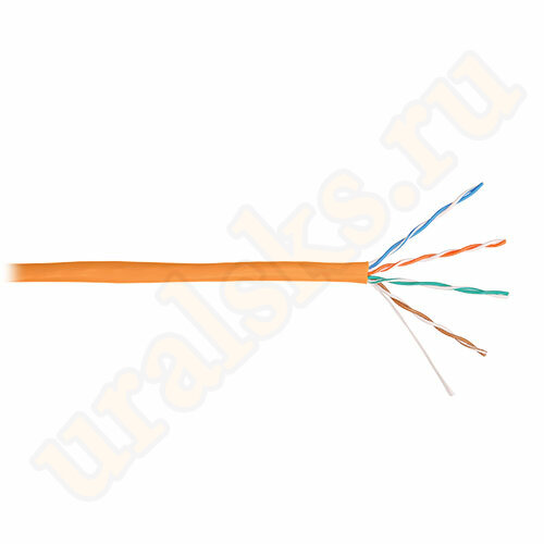 NKL 2100C-OR Кабель NIKOLAN U/UTP, 4 пары, Кат.5e, 24 AWG, внутренний, LSZH, 305м