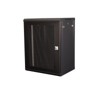 Шкаф 19" телекоммуникационный настенный, 15U 769х600х450 мм, дверь перфорация, черный Шкаф 19" телекоммуникационный настенный, 15U 769х600х450 мм, дверь перфорация, черный