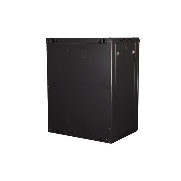 DR-654001 Шкаф 19" телекоммуникационный настенный, 15U 769х600х450 мм, дверь перфорация, черный