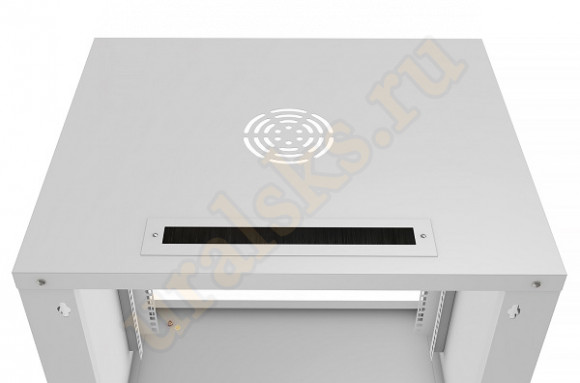WSC-05D-9U55/45m Шкаф телекоммуникационный настенный 19" 9U, серия LIGHT разборный, дверь металл, цвет серый