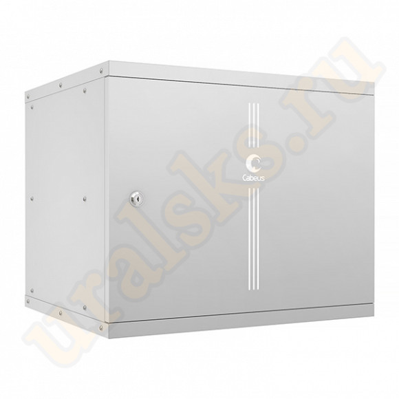 WSC-05D-9U55/45m Шкаф телекоммуникационный настенный 19" 9U, серия LIGHT разборный, дверь металл, цвет серый