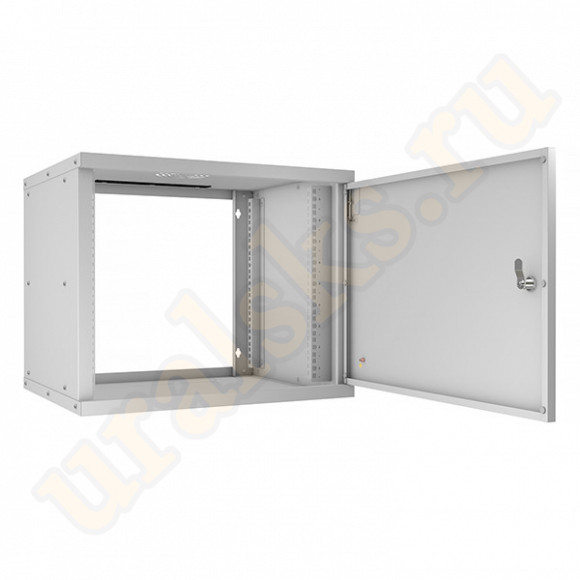 WSC-05D-9U55/45m Шкаф телекоммуникационный настенный 19" 9U, серия LIGHT разборный, дверь металл, цвет серый