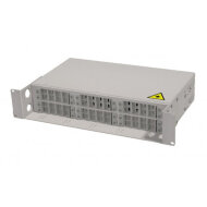 Оптический кросс 19" с полкой ЦМО, 2U, до 48 портов