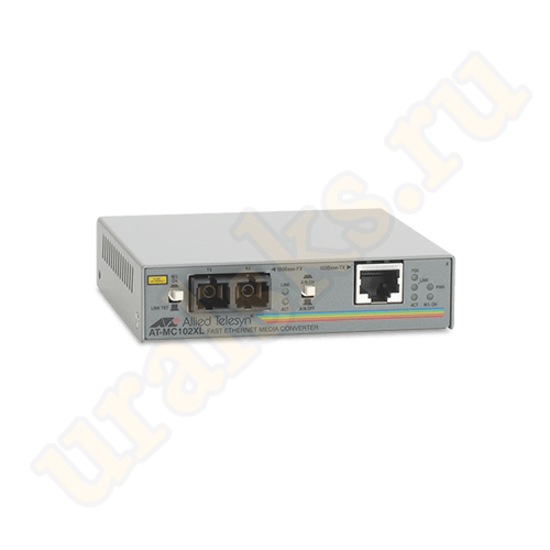AT-MC102XL-20 Медиаконвертер 100TX (RJ-45) to 100FX (SC) Fast Ethernet media converter