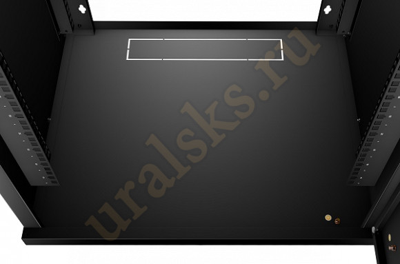 WSC-05D-9U55/45m-BK Шкаф телекоммуникационный настенный 19" 9U, серия LIGHT разборный, дверь металл, цвет черный