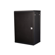 Шкаф 19" телекоммуникационный настенный, 18U 901х600х450 мм, дверь металл, черный Шкаф 19" телекоммуникационный настенный, 18U 901х600х450 мм, дверь металл, черный