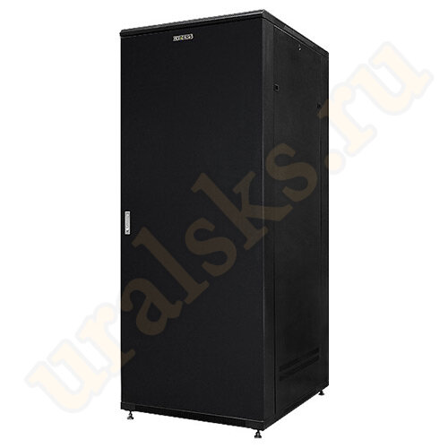 GDR-276060BM Шкаф напольный телекоммуникационный 27U (600x600) дверь металл, цвет чёрный