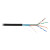 EC-UF004-5E-PE-BK Кабель NETLAN F/UTP 4 пары, Кат.5е, внешний, PE, черный, 305м