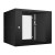 WSC-05D-9U55/45-BK Шкаф телекоммуникационный настенный 19" 9U, серия LIGHT разборный, дверь стекло, цвет черный